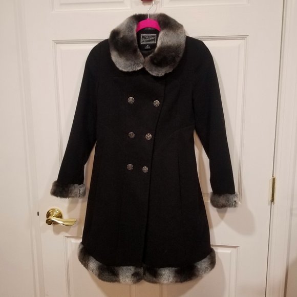 Rothschild Other - HOST PICK: Girls' Rothschild Dress Coat with Faux Fur Trim, Size 12, EUC